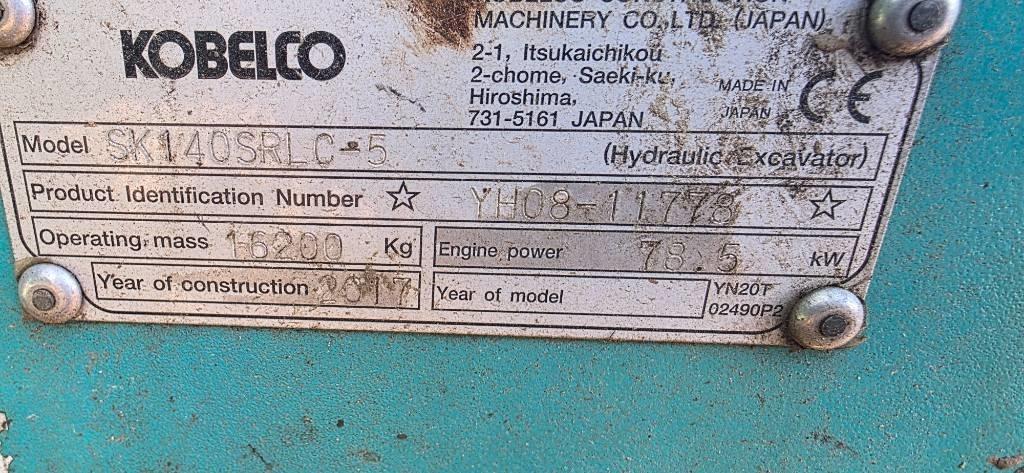 Kobelco SK 140 SRLC-5 Telakaivukoneet