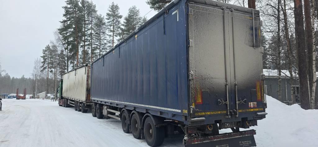 Kraker kylkiaukeava kävelevä lattia Walking floor-puoliperävaunut