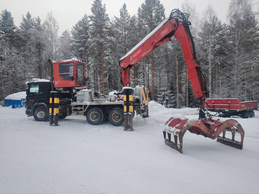 Scania P 114 Lastausauto Nosturiautot