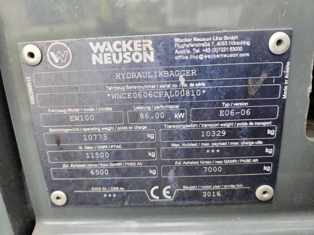 Wacker Neuson EW 100 Pyöräkaivukoneet