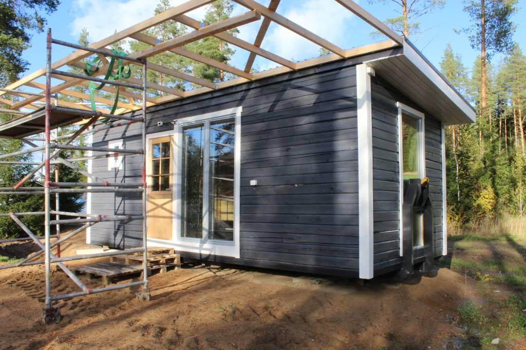  Hirsinen taukohuone / mökki Koukku / vaijeritartun Vaihtolavat