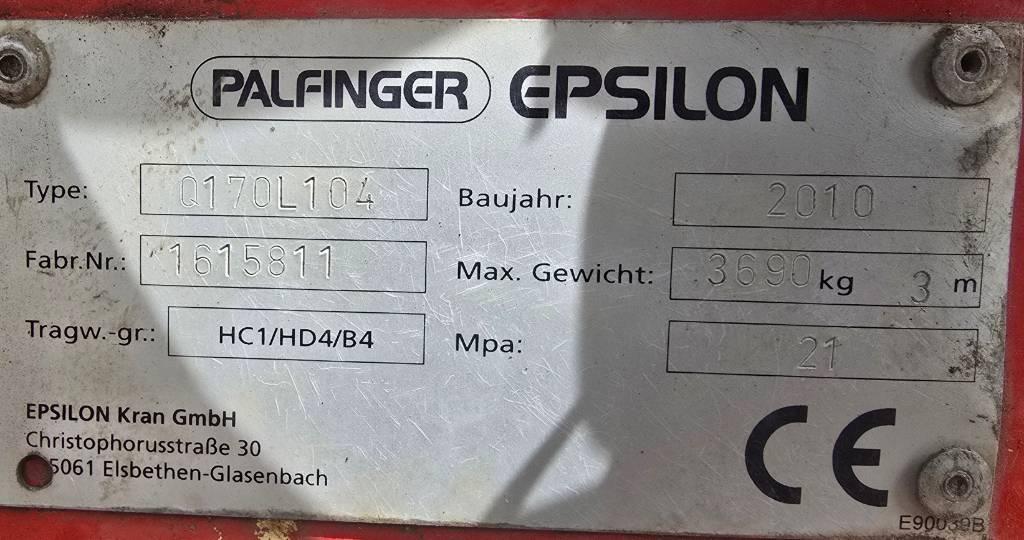 Palfinger Epsilon Q 170 L104 Puutavaranosturit
