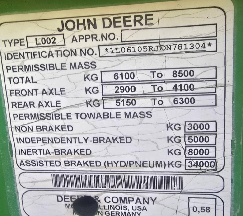 John Deere 6105 R Traktorit