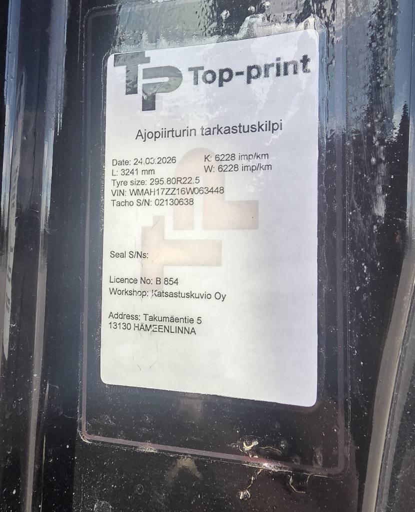 MAN TGA 26.413 Paine-/imuautot